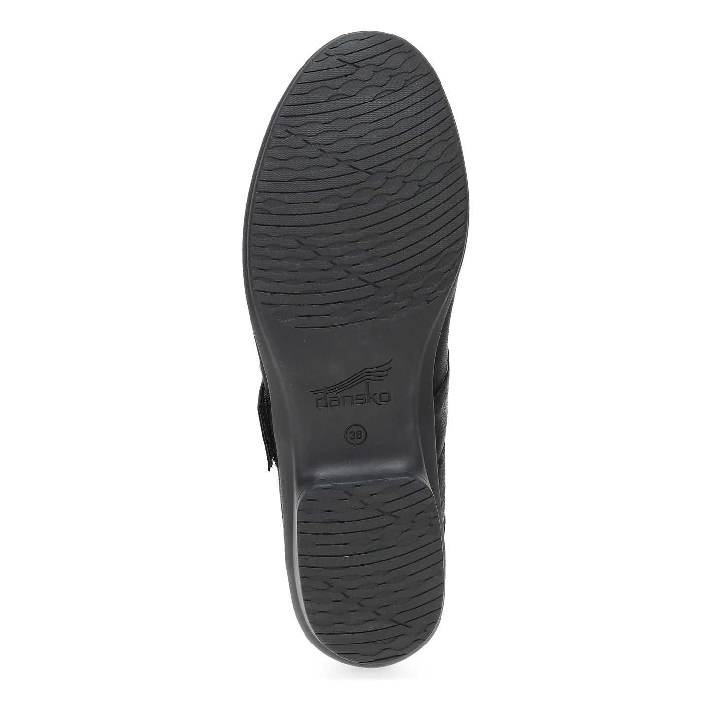 Collette Wide Black Burnished Nubuck