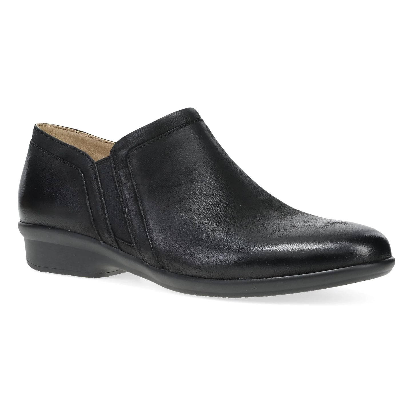 Cheryl Wide Black Burnished Nubuck