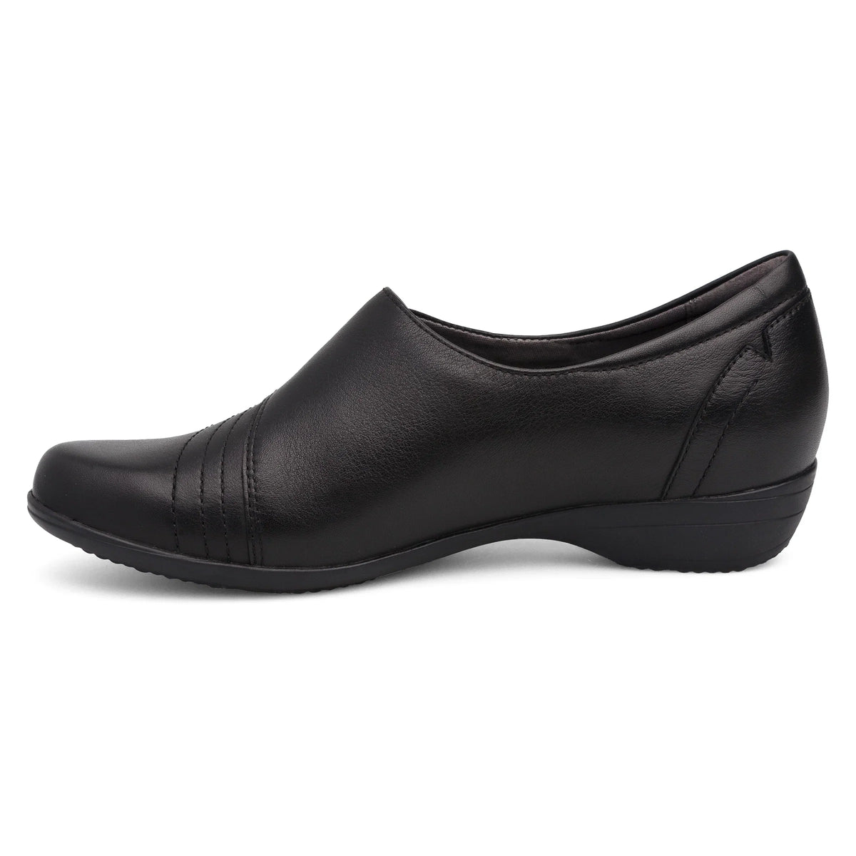 Franny Wide Black Leather