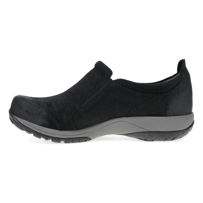 Pippy Black Waterproof Burnished Suede