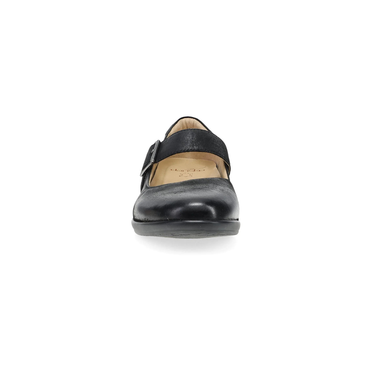 Collette Wide Black Burnished Nubuck