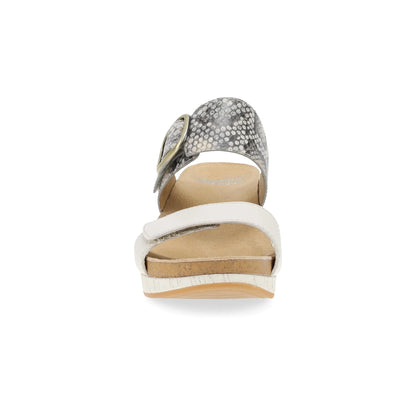 Shannon Snake/Ivory Leather