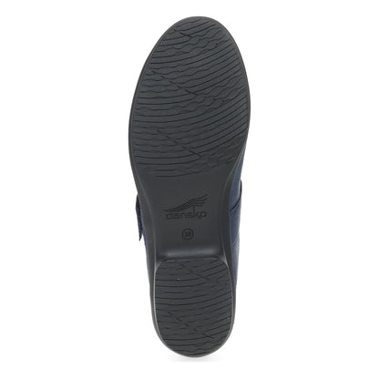 Collette Wide Navy Burnished Nubuck