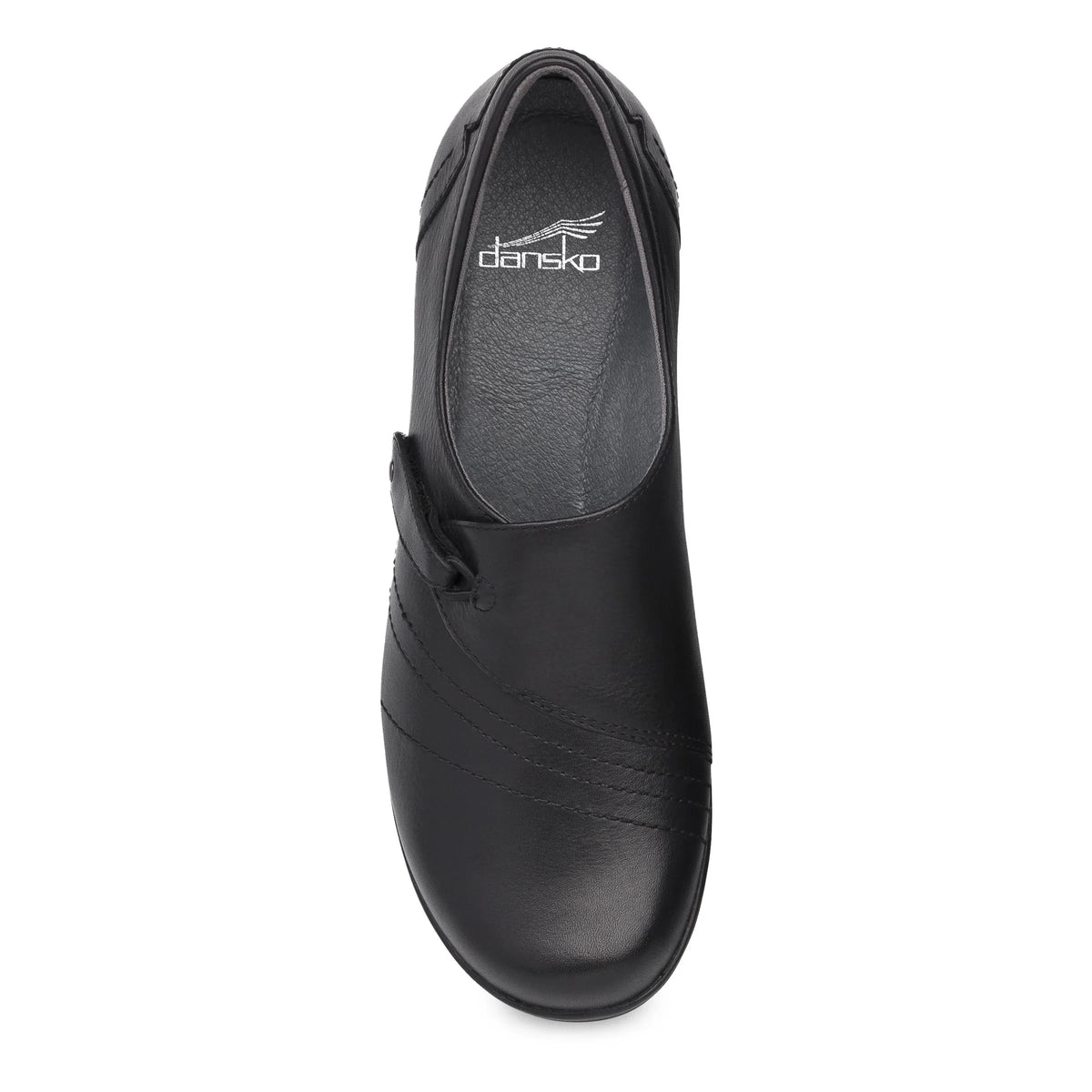 Franny Wide Black Leather